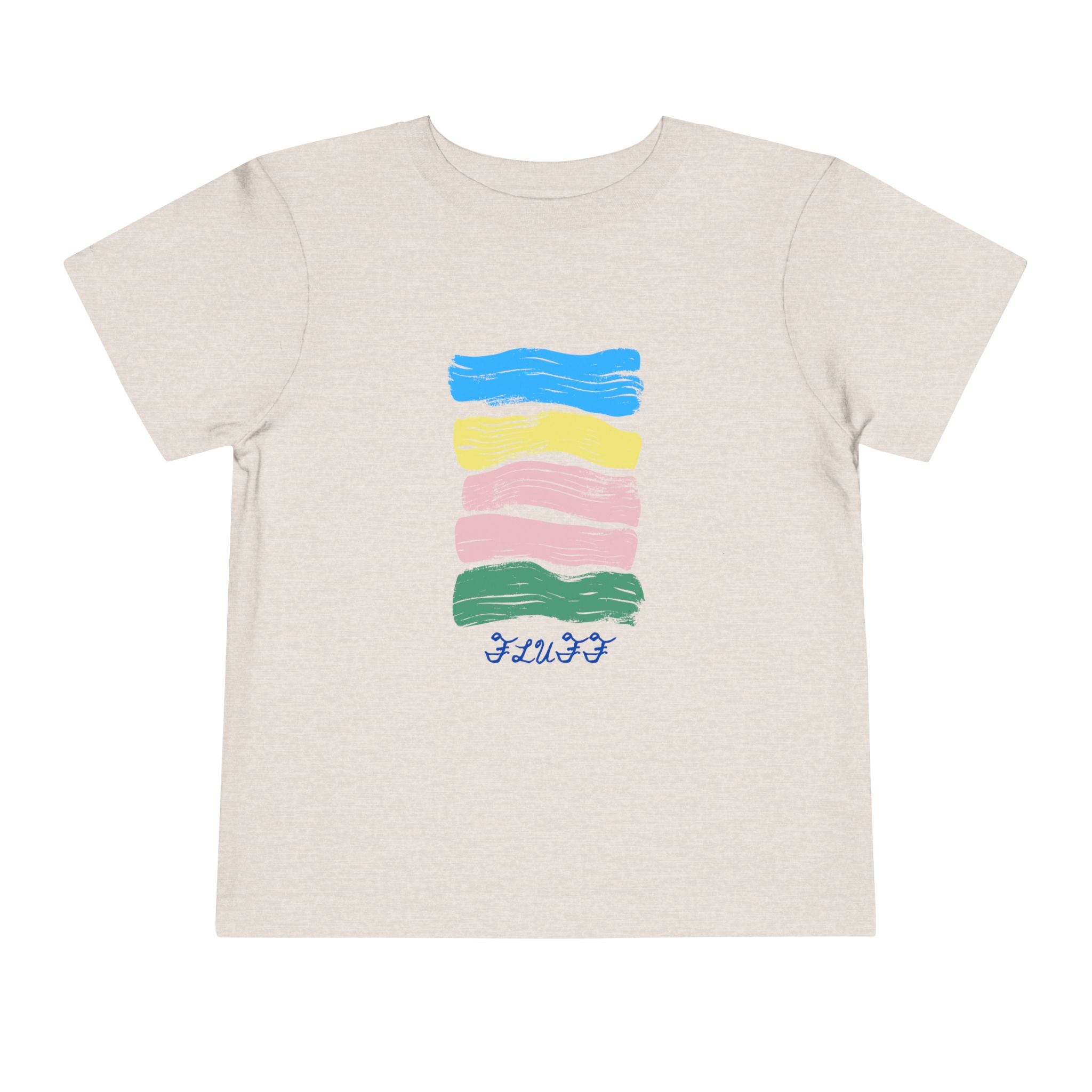 Toddler Tee — Colorful Brushstroke Stack Graphic (Kids Short Sleeve)