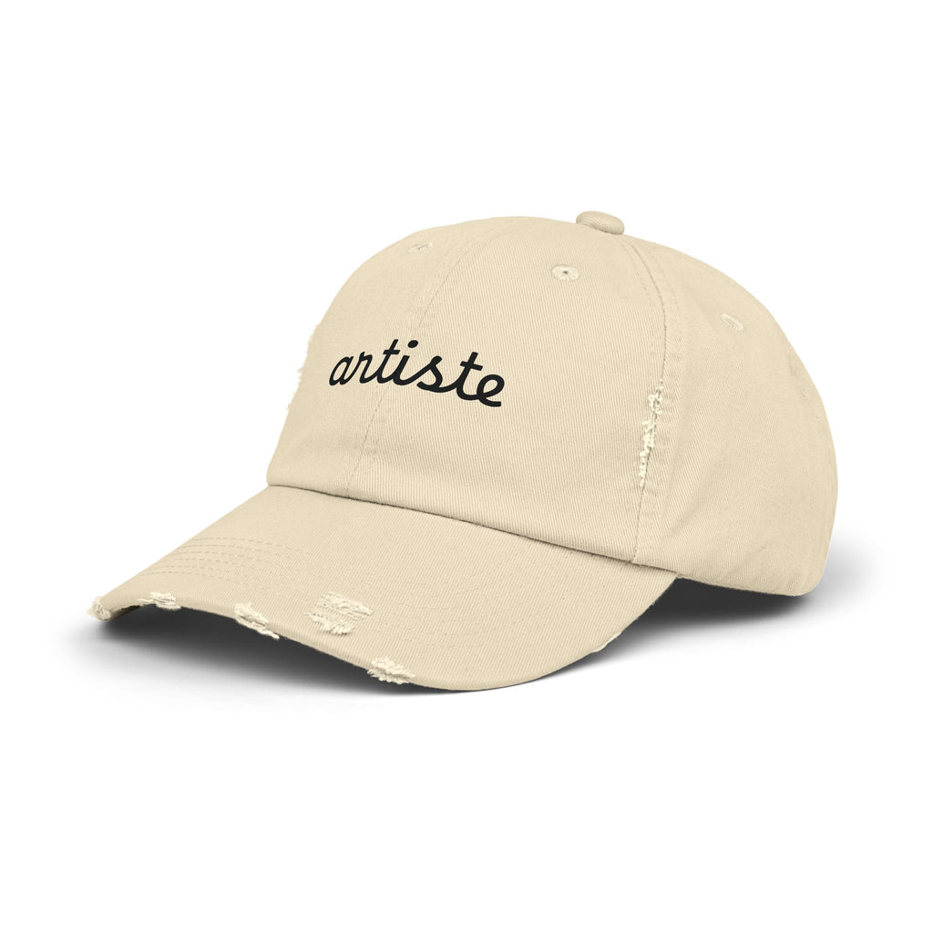 Unisex Distressed 'Artiste' Cap - Multi Colors