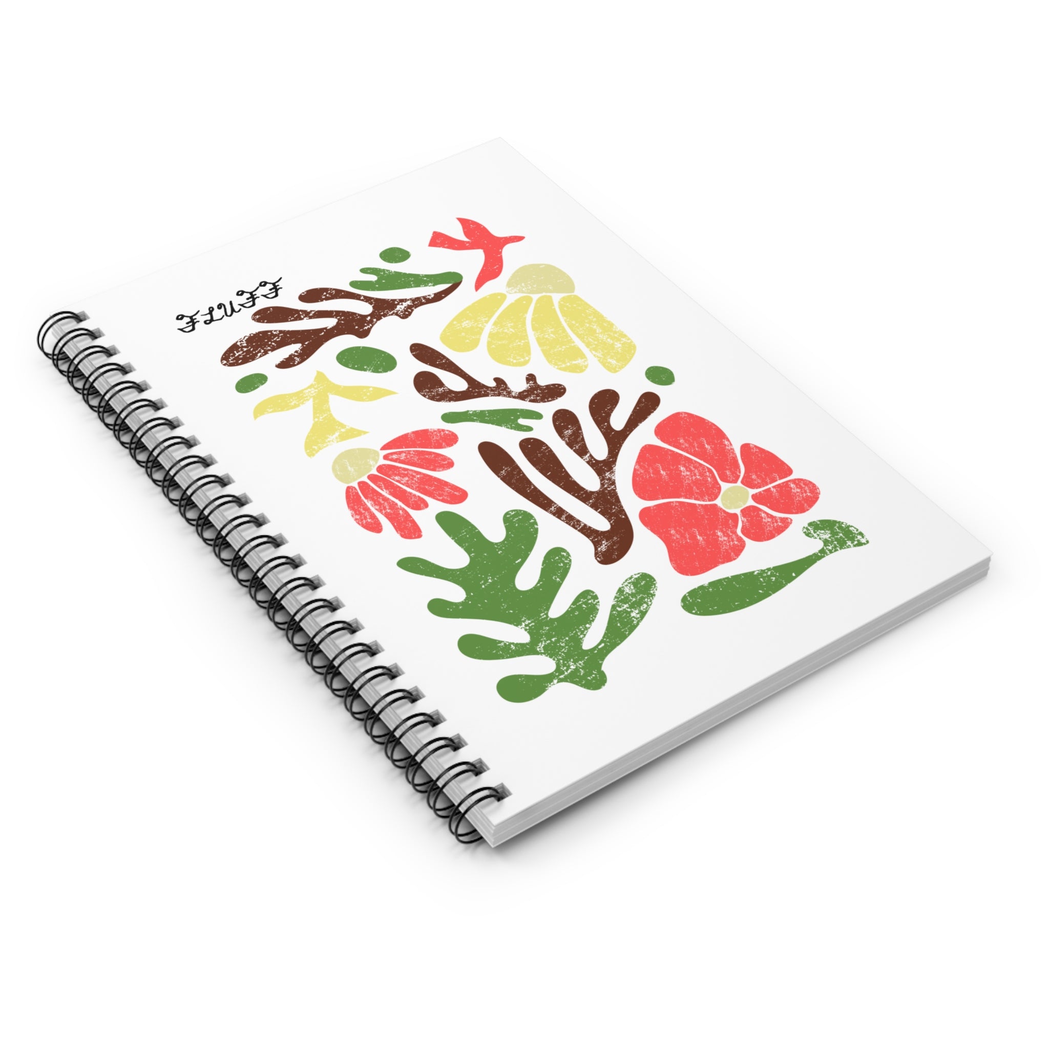Floral Collage Spiral Notebook