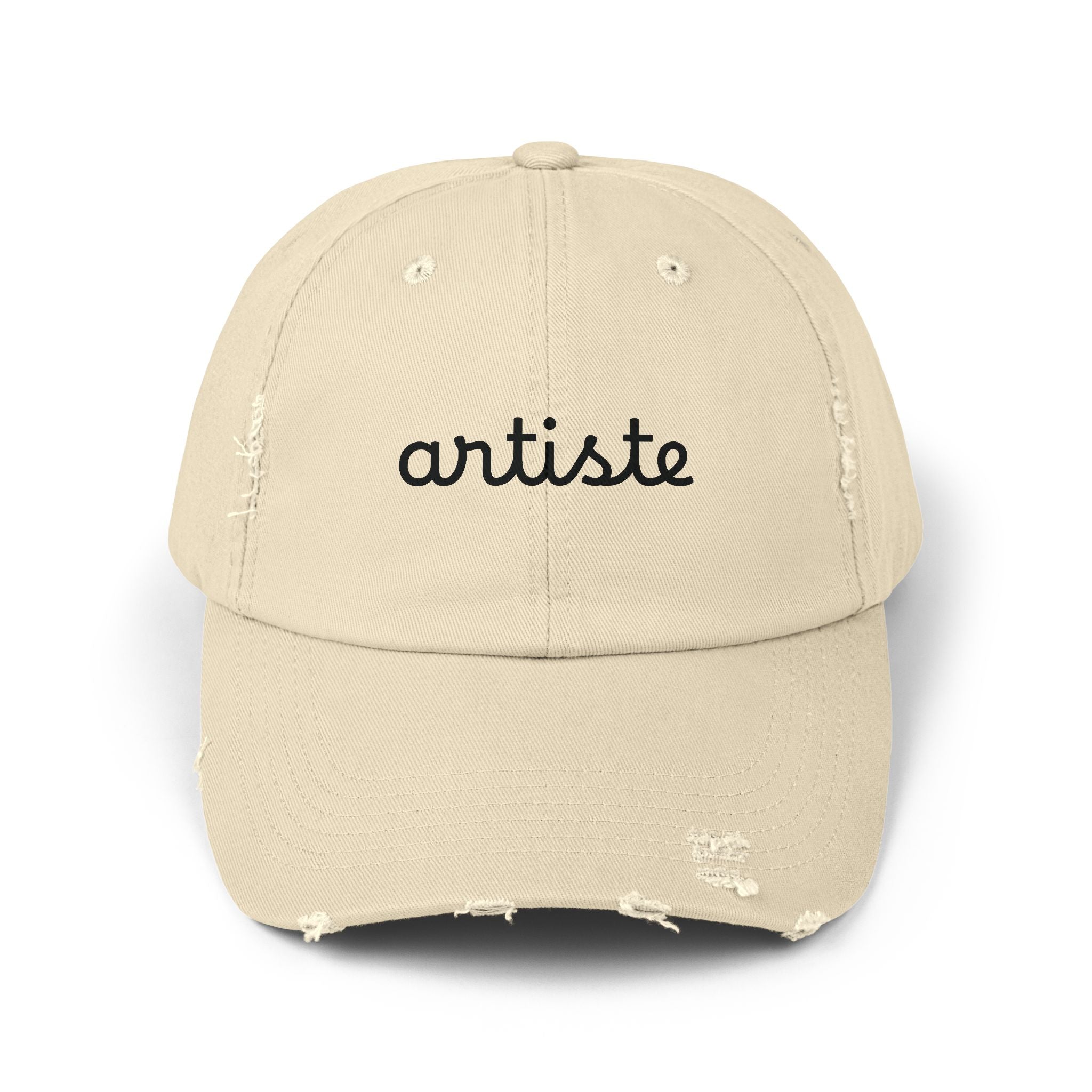Unisex Distressed 'Artiste' Cap - Multi Colors