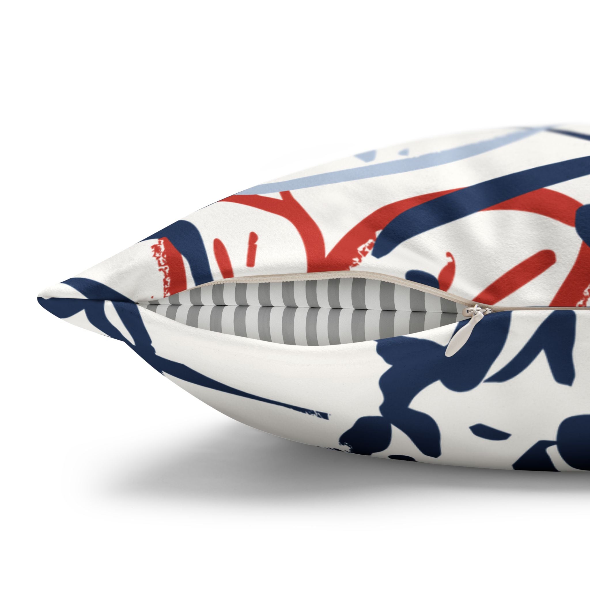 Floral Watercolor Faux Suede Pillowcase