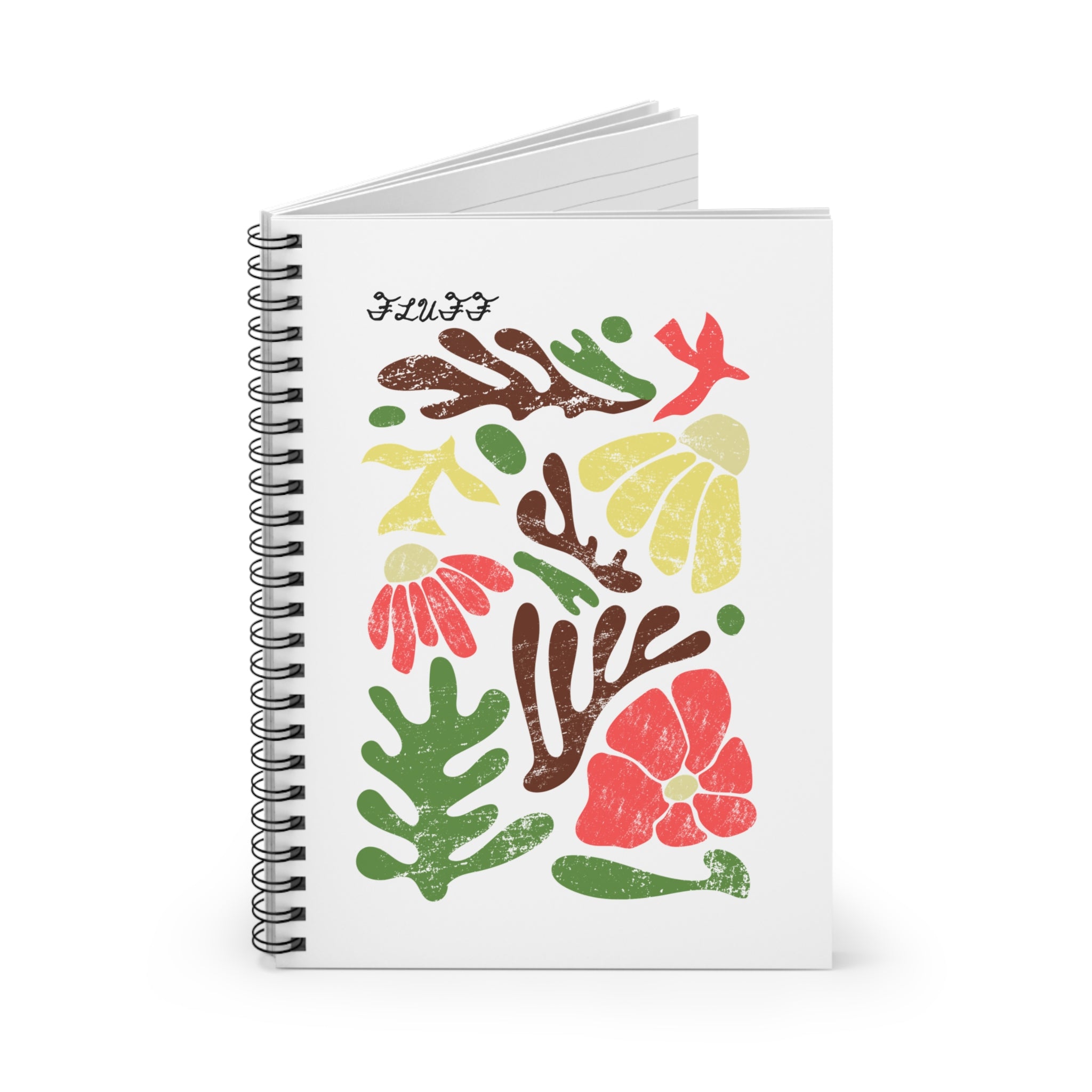 Floral Collage Spiral Notebook