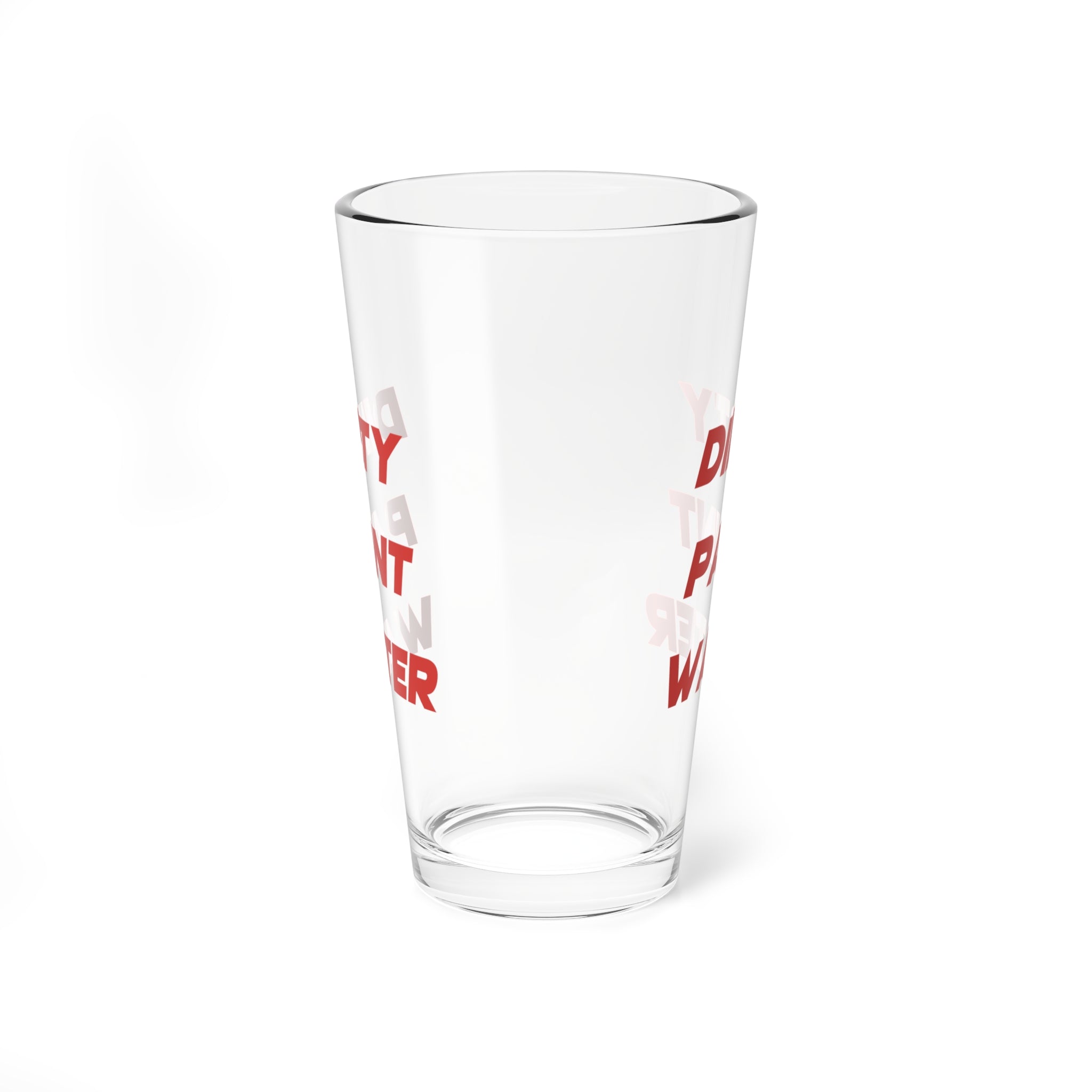 16oz Dirty Paint Water Glass