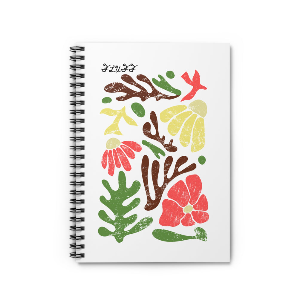Floral Collage Spiral Notebook
