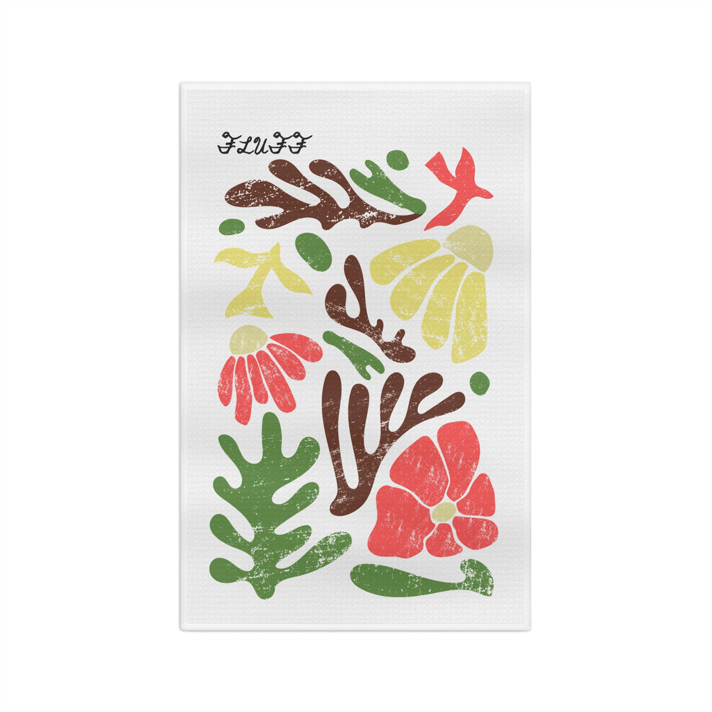 Tropical Floral Microfiber Tea Towel