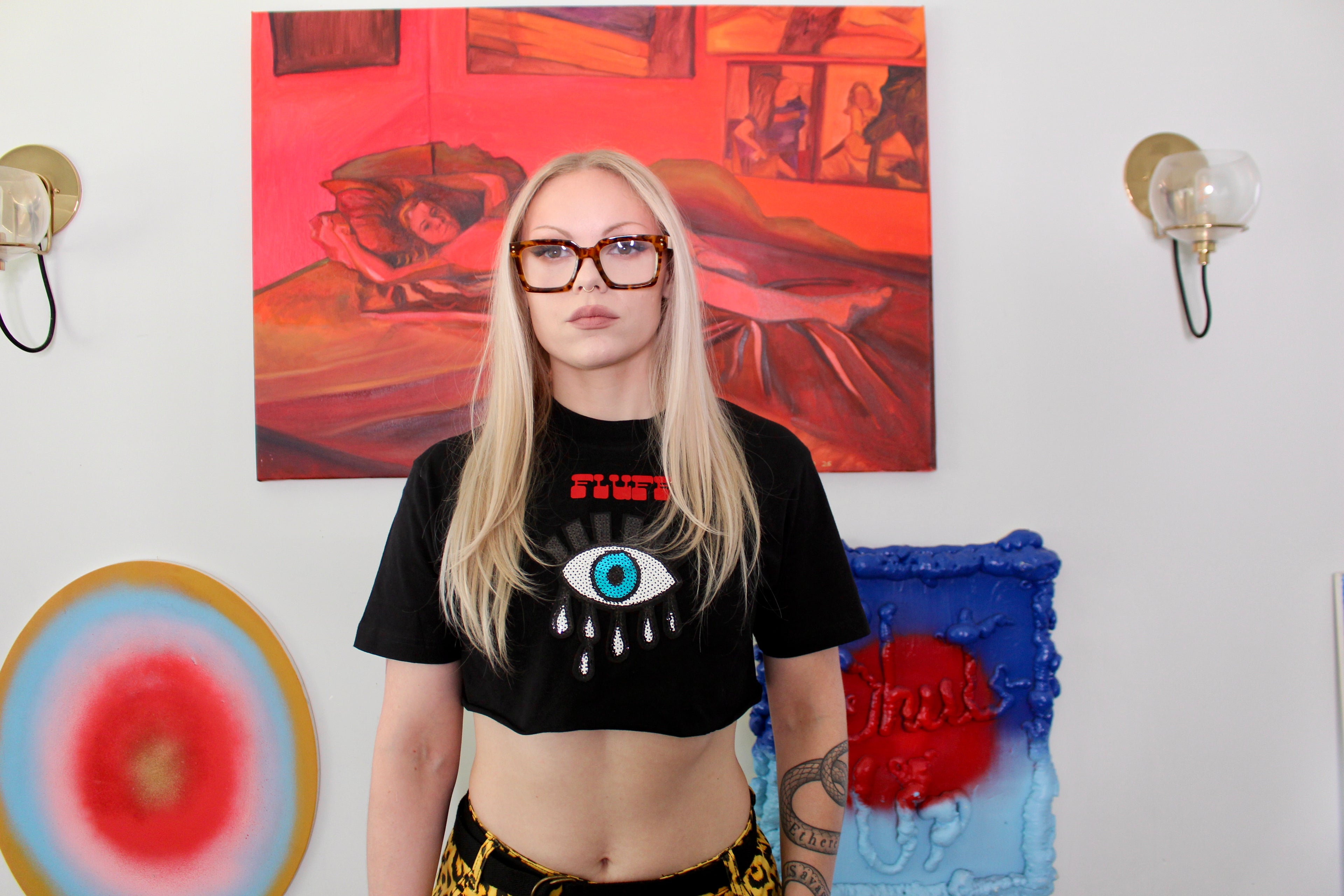 Cropped Eye Tee