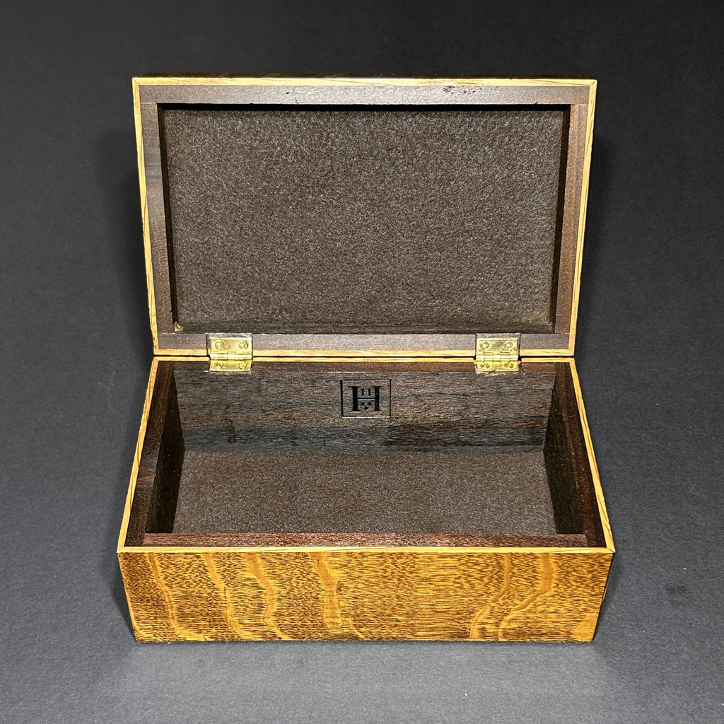 Flamed Redwood Decorative Box B06 by Henry Chapin