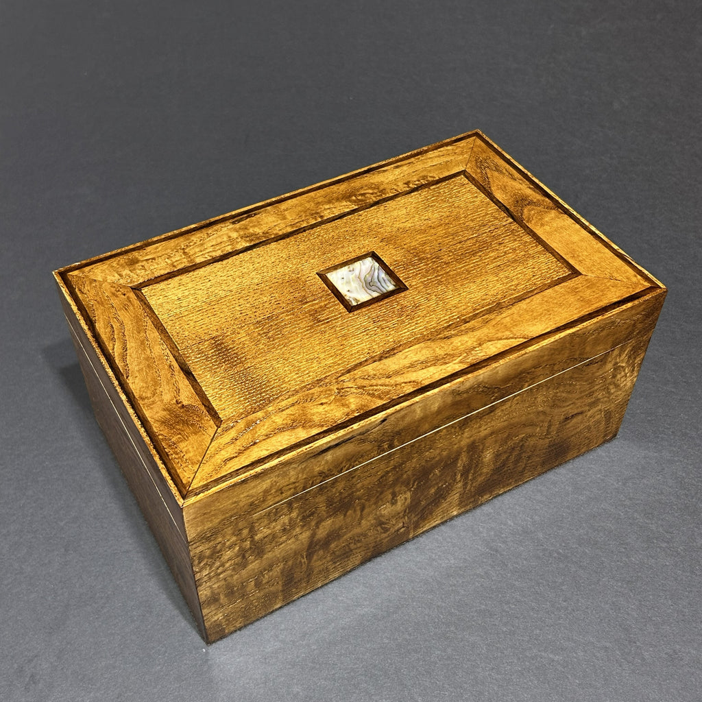 Figured White Ash Decorative Box B07 by Henry Chapin