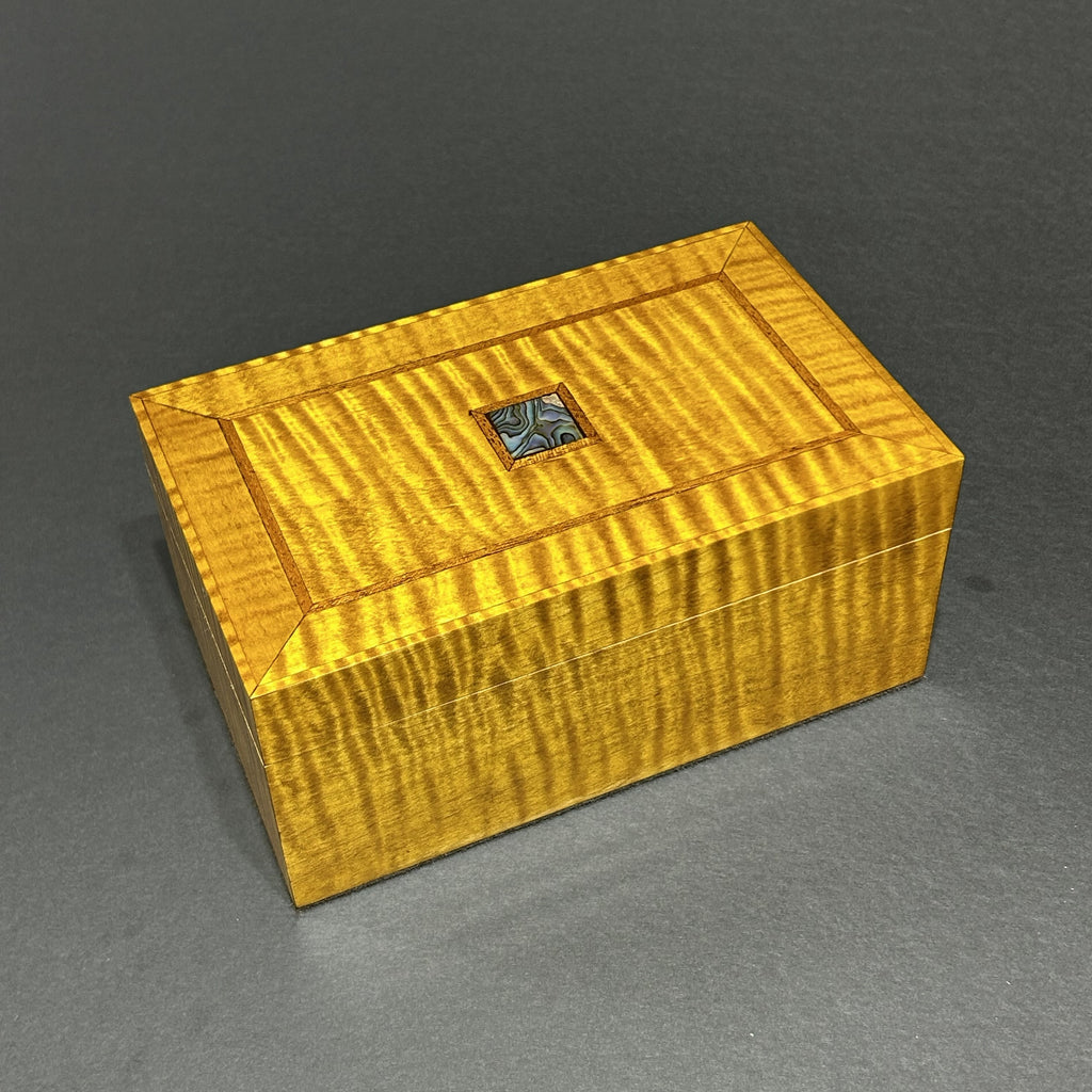 Eastern Flamed Maple Decorative Box B11 by Henry Chapin
