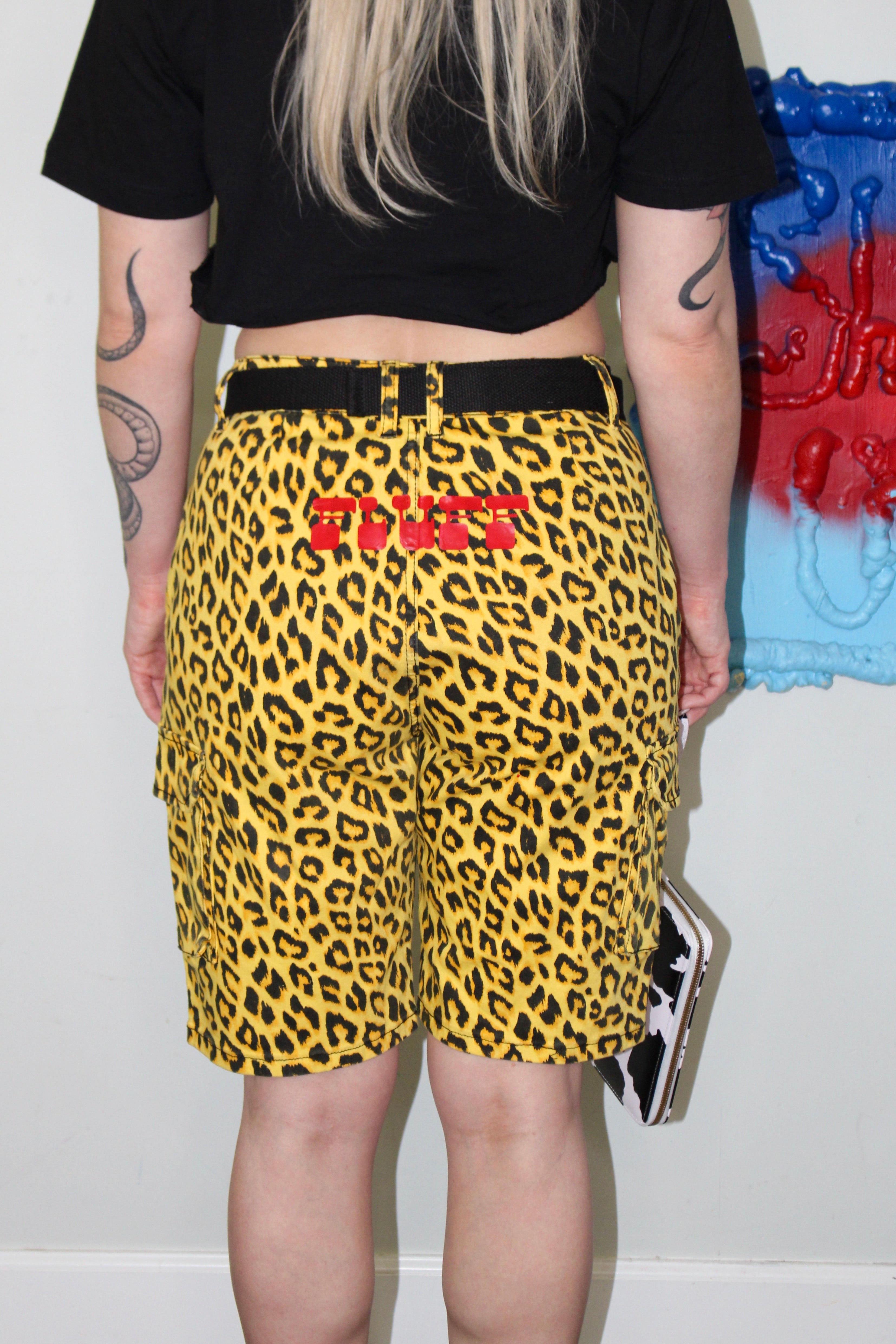 Leopard Jorts