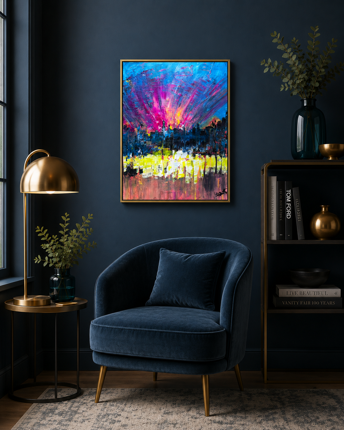 Electric Manhattan by Lenny Art