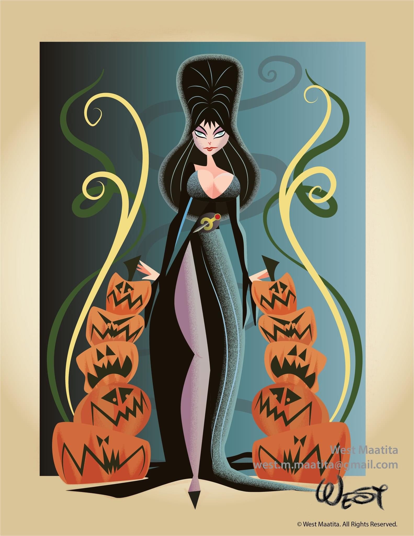 Elvira Print by Welison Design Studio