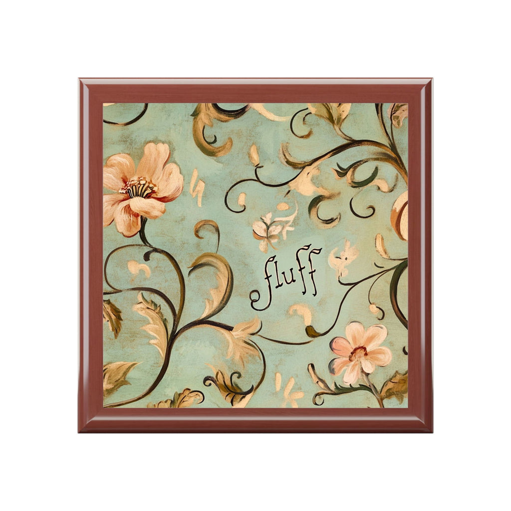 Floral Painted Jewelry Box - Fluff - 