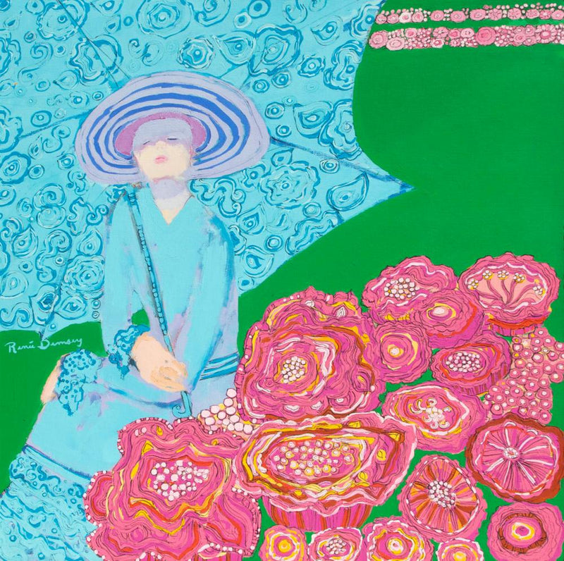 Renee Demsey "Lady and Parasol"