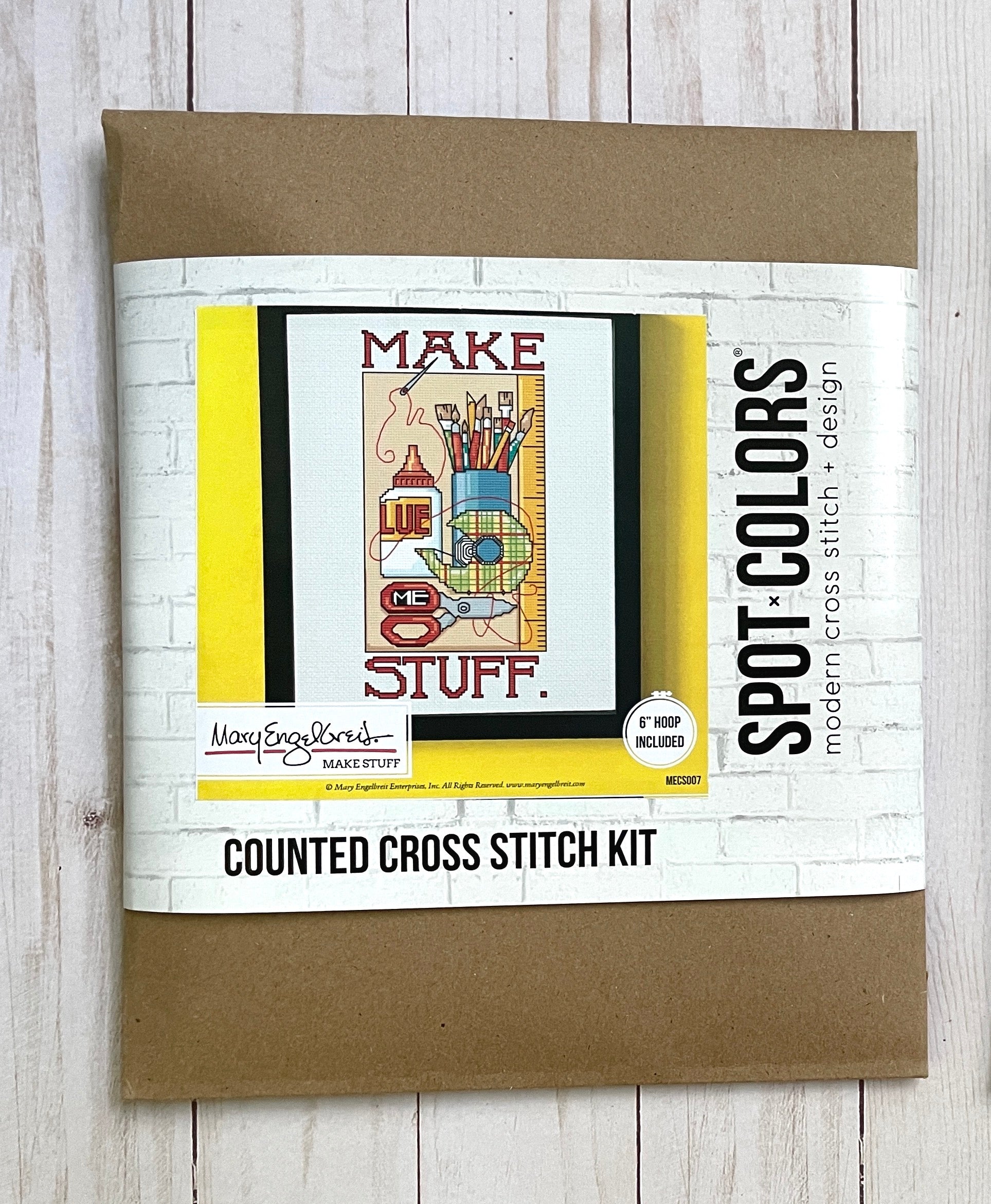 Make Stuff by Mary Engelbreit Counted Cross Stitch DIY KIT