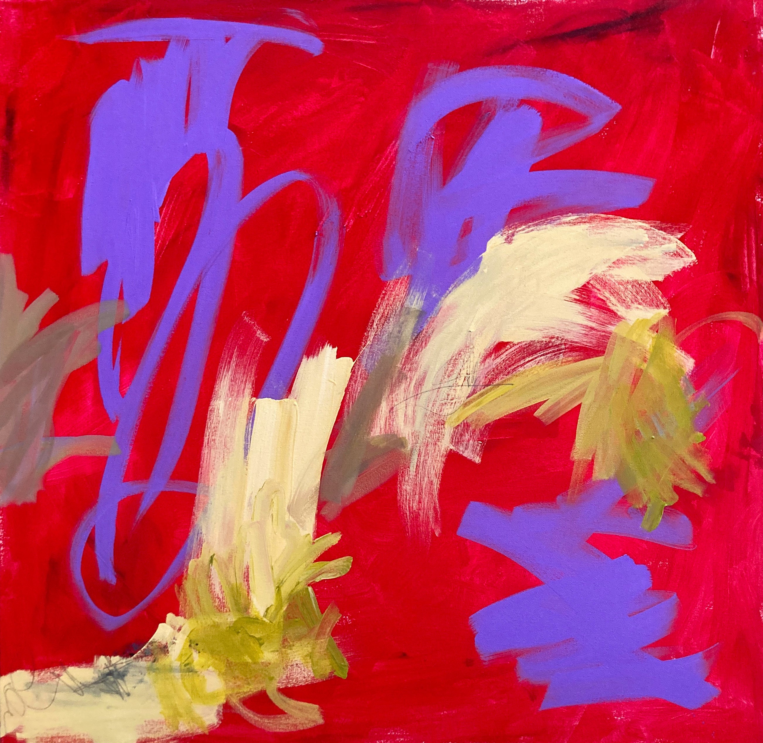 Red Painting by Cherie Daly