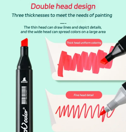 36 Color Paintbrush and Marker Set - Full Spectrum