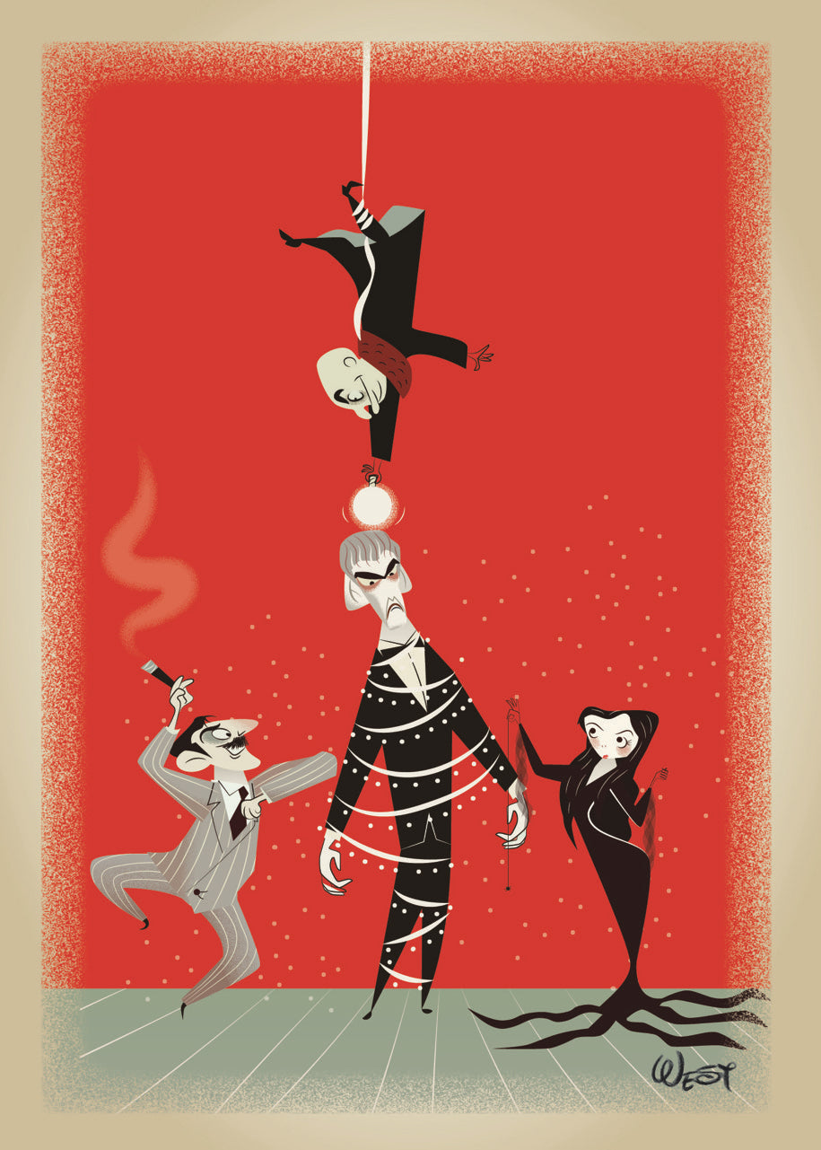 The Addams Family Print by Welison Design Studio