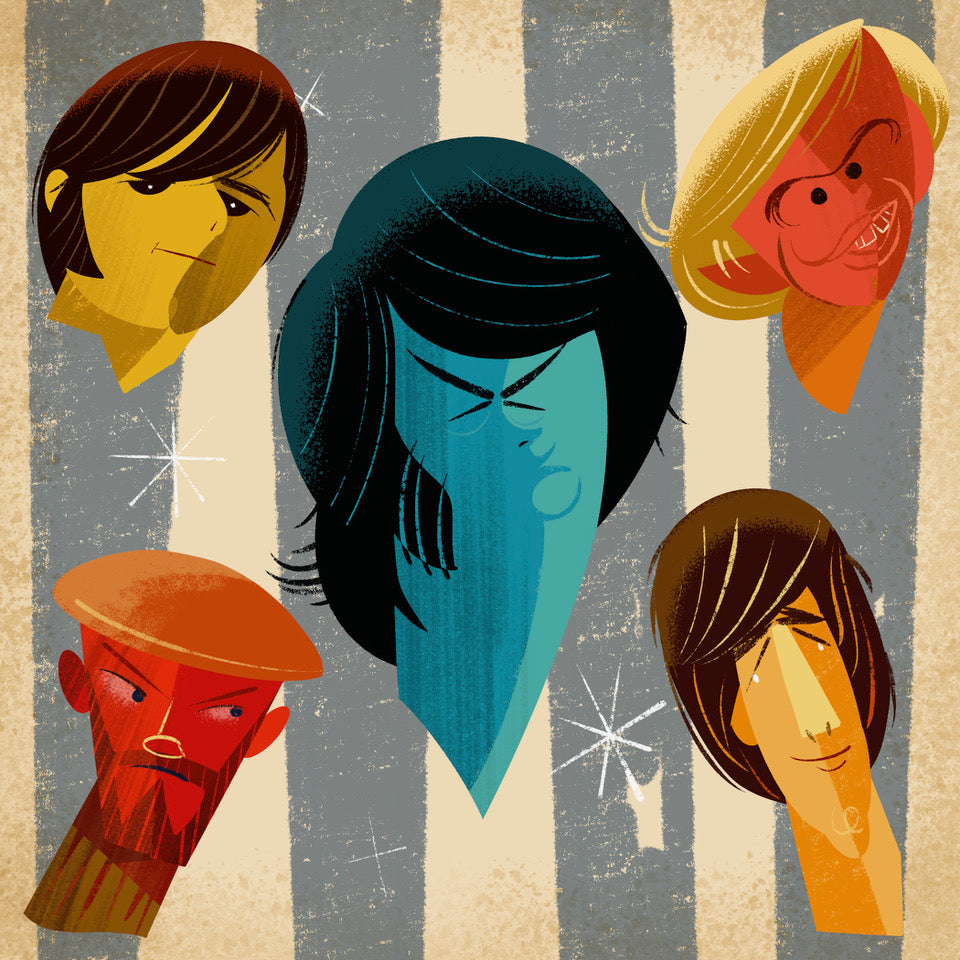 The Beach Boys Print by Welison Design Studio