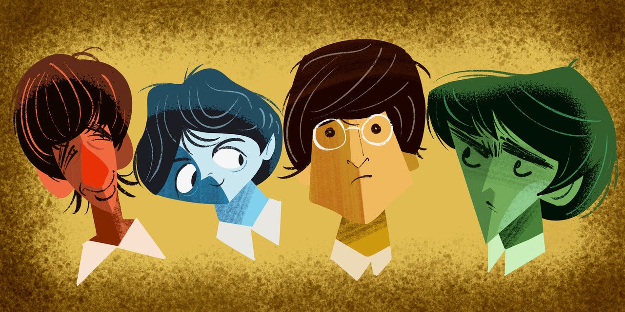 The Beatles Print by Welison Design Studio