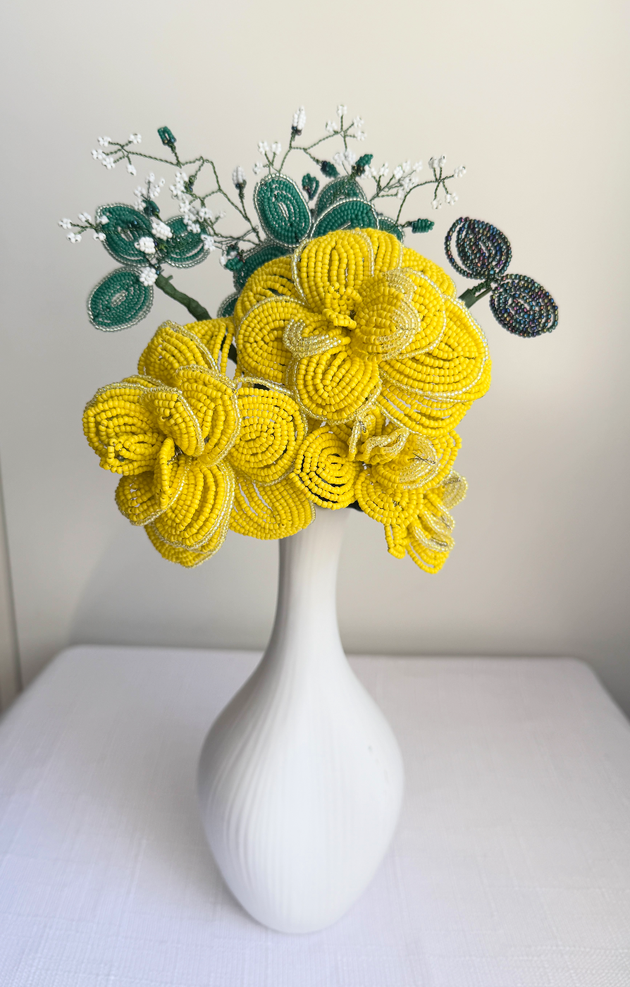 Golden Garden Floral Sculpture - Doris S Gameiro